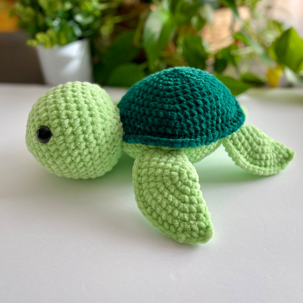Crochet Jumbo Plush Turtle