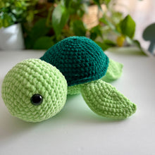 Load image into Gallery viewer, Crochet Jumbo Plush Turtle

