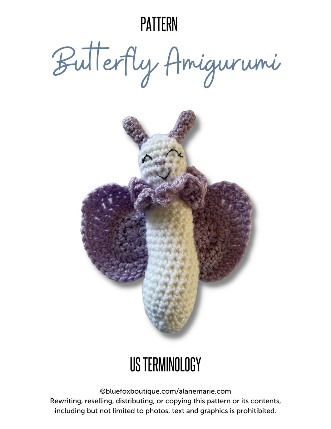 Crochet Pattern - Flutter the Butterfly Crochet Amigurumi Pattern