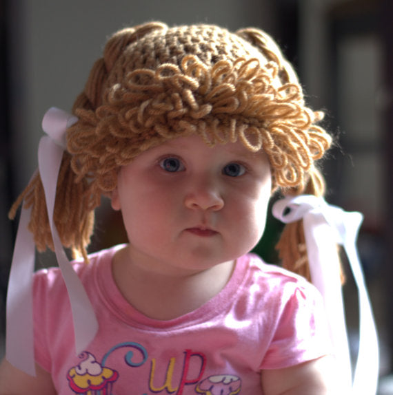 Crochet Cabbage Patch Doll Hat