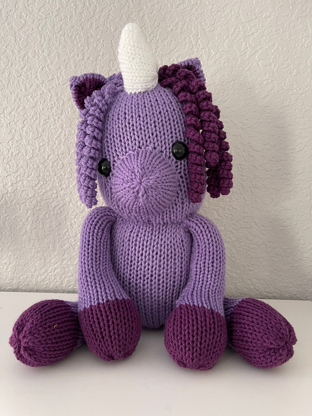 Handmade Knitted Unicorn