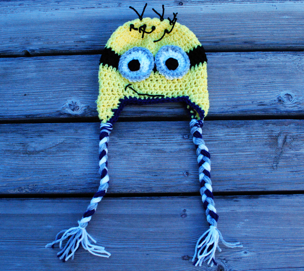 Crochet Yellow Minion Hat