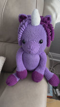 Load and play video in Gallery viewer, Handmade Knitted Unicorn
